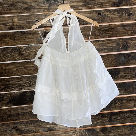 Free People White boho Halter Tunic - Picture 8 of 8